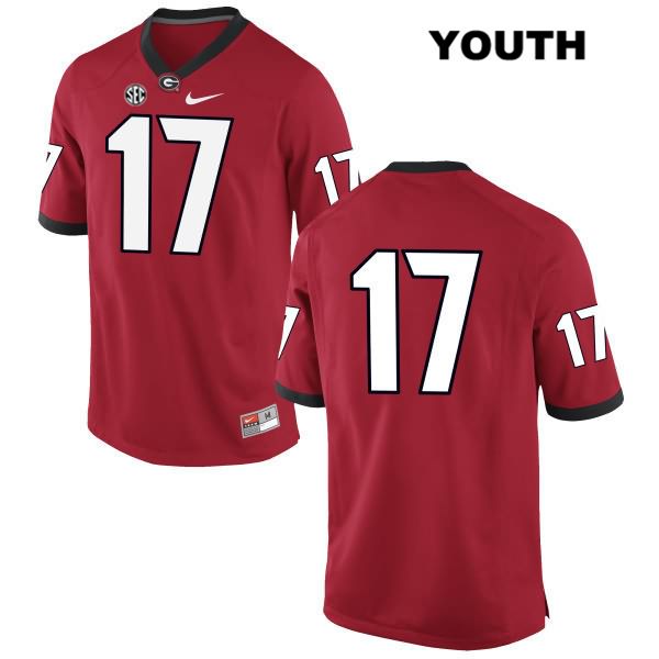 Georgia Bulldogs Youth Otis Reese #17 NCAA No Name Authentic Red Nike Stitched College Football Jersey BLF5756AL